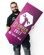 Drew Styles, UK Plumber of the Year 2017. 