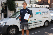 Callum Megarry, apprentice at WPJ Heating and Worcester Bosch Apprentice of the Year 2018.