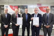 Left to right: Robert Floyd (BSI), Gianni Airaga, Graham Mckay (BSI), Gary Perry (Altecnic), Martyn Grice (BSI).