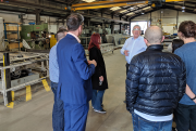 Chris Powell, managing director at Fabdec leading tour.