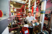 Heat network plant room.