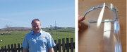 Product design team leader at Preston-based Baxi Heating Alan Peel with the protective face mask he has designed and developed with his team