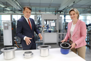 Ziehl-Abegg chief executive Peter Fenkl and The Minister for Economic Affairs (Baden-Württemberg) Dr Nicole Hoffmeister-Kraut