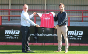 Craig Baker, managing director at Kohler Mira and Paul Bence, commercial director at Cheltenham Town