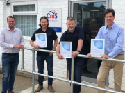 Austin Gibbons of Compliance FM with Nic Smith, Stephen Dunn and CMS commercial director Bennet Hoskyns-Abrahall
 