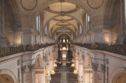 High ceilings such as in a church or cathedral increase the heat up time dramatically