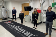 New starters marketing specialist Richard Reid; technical support manager Will Griffiths; customer service assistant Sara Nevett; and trainee internal sales assistant Natalie Hands