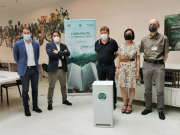 Giacomo Ghilardi (Mayor of Cinisello Balsamo), Luciano Rogato (managing director of Camfil Italy), Moreno Veronese (manager of the culture sector), Daniela Maggi (councilor for culture), Giulio Fortunio (library manager)
