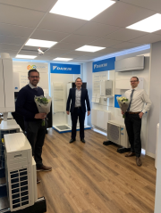 Robert Hill, managing director, EOC Services, Henk Van den Berg, Strategic Manager – Heating & Renewables, Daikin UK, Peter Burt, service director, EOC Services