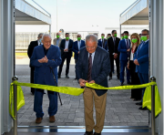 Left to right, Giordano Riello and Professor Federico Faggin, opening the Raffaello Riello Research Centre in Bevilacqua, Italy