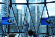 Ralph Davies, Carrier Service Head of Sales, welcoming guests to the Gherkin