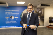 Andrew Paddock, Carrier Commercial HVAC UK MD opens the new training facility