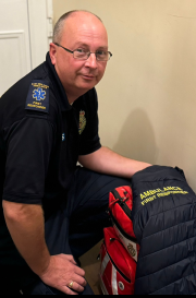 Simon Scarfe uses his day off to dedicate more time as a community first responder