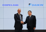 Ross B. Shuster, chief executive officer of Copeland with Jiro Tomita, executive associate officer of Daikin