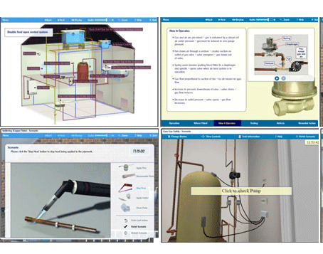 Virtual house guides plumber training 