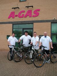 A-Gas gets on its bike for charity
