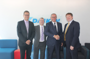 Left to right: Martin Krutz, managing director at Daikin UK; Lee Nicholls, branch director at Daikin UK; Tony Evanson, managing director at Oceanair UK; and Mark Dyer, sales director at Daikin UK