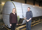 New Fabdec apprentices Sophie Jones and Daniel Fullerton.