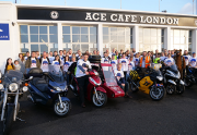 The pair received a great send off at the start of their drive.