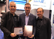 Left to right: Biagio Di Lorenzo, finance director at Neptronic; John Barker, sales director at Humidity Solutions; and Zev Kopel, president of Neptronic.
