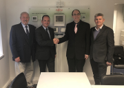 Left to right: Peter Emanuel, FSW air conditioning product manager; Ian Carroll, Fujitsu sales and marketing director; Andrew Thomas, FSW air conditioning technical manager; and John Hobley, FSW south and south west regional manager.