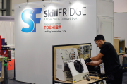 Orlando Rawlings, SkillFRIDGE bronze medallist, at the HVAC & Refrigeration Show 2018. 