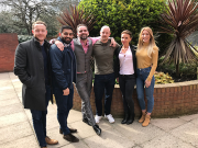 The Datateam crew Carl Hearndon, Burim Osmani, Daniel Jobson, Julian Davies, Ewelina Pilarska and Katie West