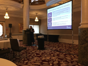 Karen Wood, senior policy advisor in the Department for Business, Energy and Industrial Strategy (BEIS) address ICOM members