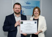 Helen Sharratt, finance director for Coolair,  with ACR managing director Tony Burrisson.