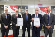 Left to right: Robert Floyd (BSI), Gianni Airaga, Graham Mckay (BSI), Gary Perry (Altecnic), Martyn Grice (BSI).