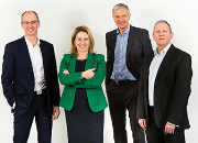 Left to right: Simon Waite, Kirsty Lambert, Richard Slee and Chris Kingston. 
