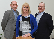 Left to right: Paul McDowell, Jacqui Kelly and Mark Hockton.