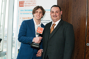 Dylan Sanudo-Ellison(left) and branch manager Paul Dougal.