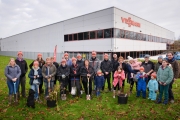 The community of Viessmann employees and friends involved in the tree planting