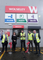 Liz Mcareavey, chief executive at the Edinburgh Chamber of Commerce, cut the ribbon for the New Wolseley branch