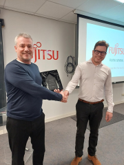 Andy Cherrill of TF Solutions and Martyn Ives of Fujitsu
