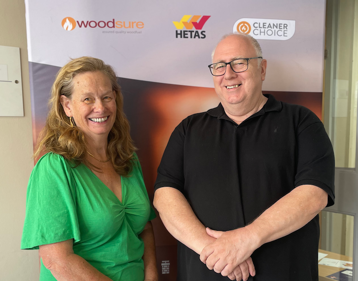 Kaye Welfare - Chair of Cleaner Safer Group Bruce Allen - retiring CEO of Cleaner Safer Group