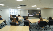 Jaimeet Alang, technical trainer at Samsung Climate Solutions delivering a technical installer training session at Samsung