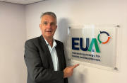 EUA chief executive Mike Foster with the new EUA branding