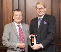 Peter Hoyle gets Distinguished Service Award from B&ES